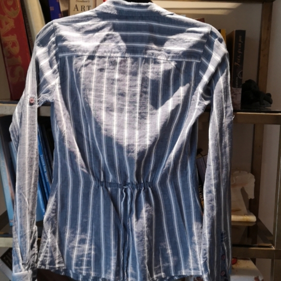Chambray striped button down shirt - Picture 3 of 12